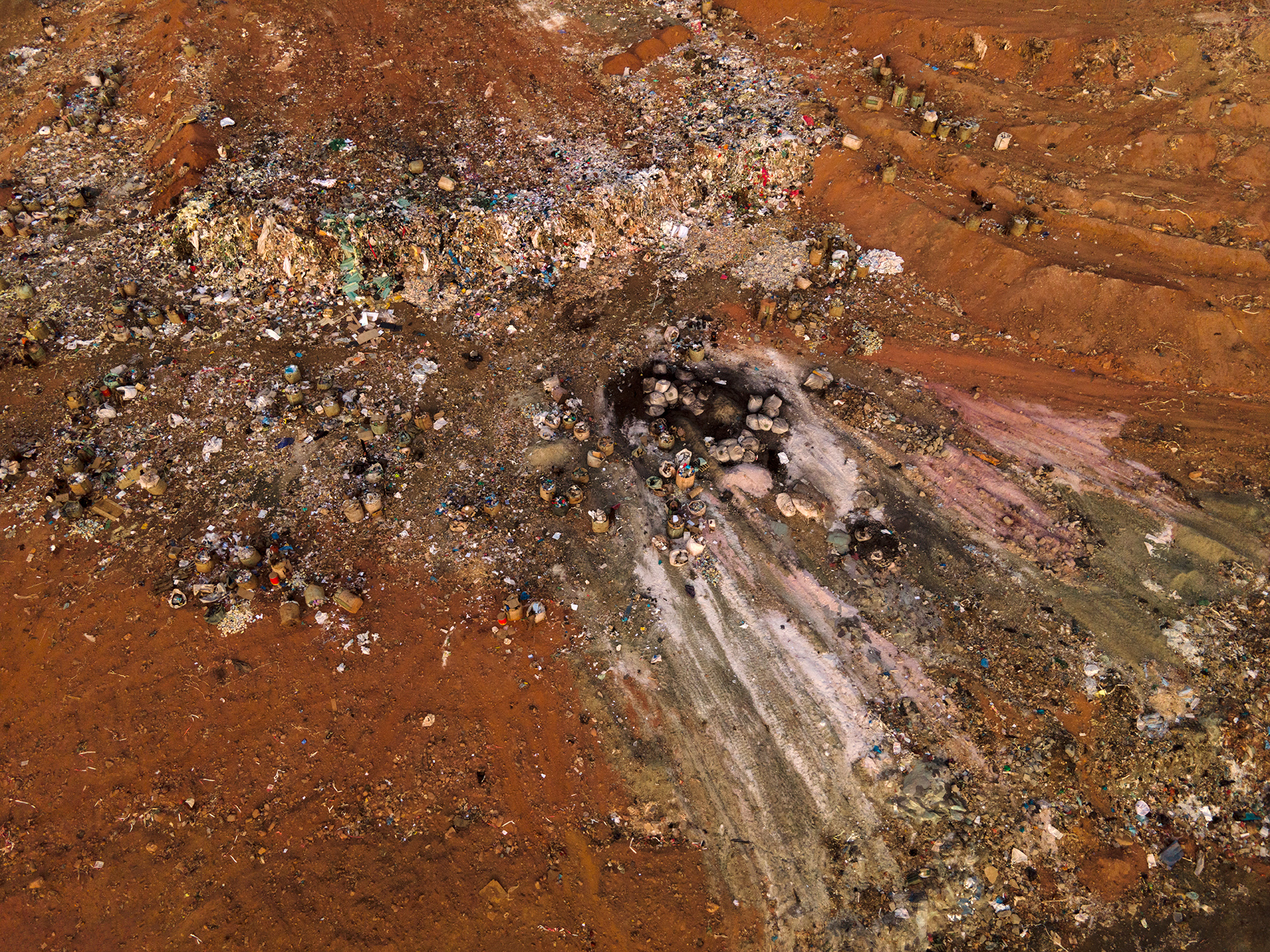 The three Italians and the Waste Pickers, Genesis Landfill Facility,