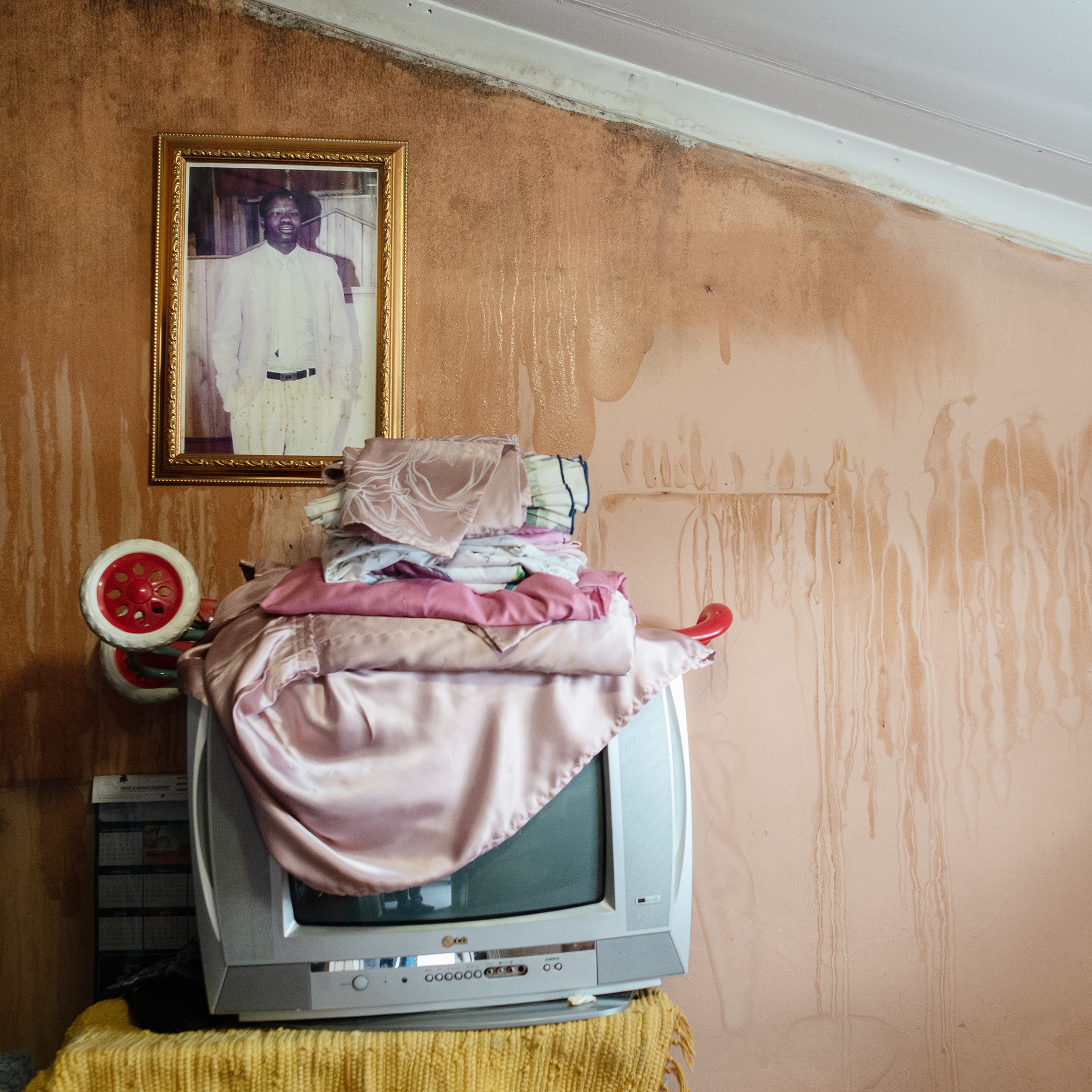My mothers room. She keeps this portrait of my late